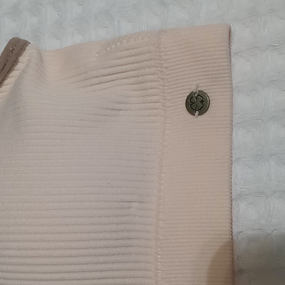 Lucky Brand Ribbed Seamless Comfort Bra Size Large Cream/Tan - Picture 8 of 15